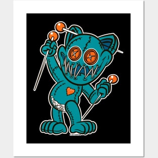 VooDoo Kitty Cat Doll Miami Colors Posters and Art